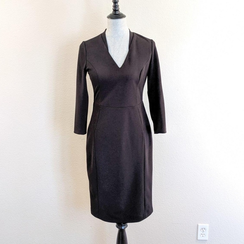 Black professional dress, 3/4 sleeve